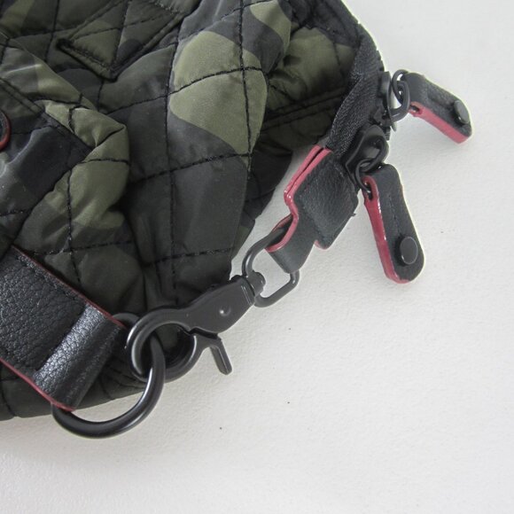 NEW BC Bags Womens Camo Olive Green Black Mini Quilted Bag Handbag Small NWT - Picture 7 of 15